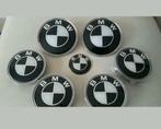 Set van 7x stuks Bmw emblemen zwart wit g20 g30 e60 e90 e39, Auto-onderdelen, Nieuw, Ophalen of Verzenden, Links, BMW