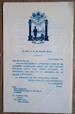 Request to attend the Duties of the Coventry Lodge - 1954, Gelezen, Ophalen of Verzenden, Achtergrond en Informatie, Editorial