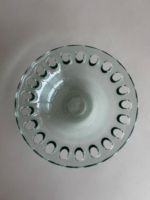 Art Deco fruitschaal, 1980s, Huis en Inrichting, Woonaccessoires | Schalen en Manden, Zo goed als nieuw, Schaal, Glas, Ophalen