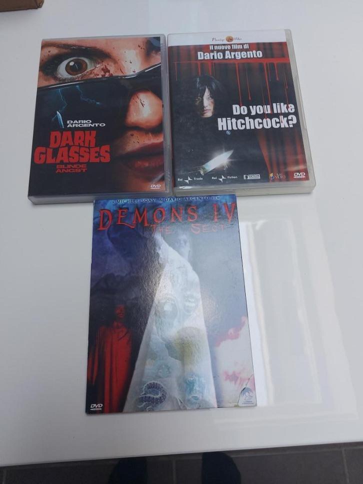 3 x Dario Argento dvd's te koop, Cd's en Dvd's, Dvd's | Horror, Zo goed als nieuw, Gore, Vanaf 16 jaar, Ophalen of Verzenden