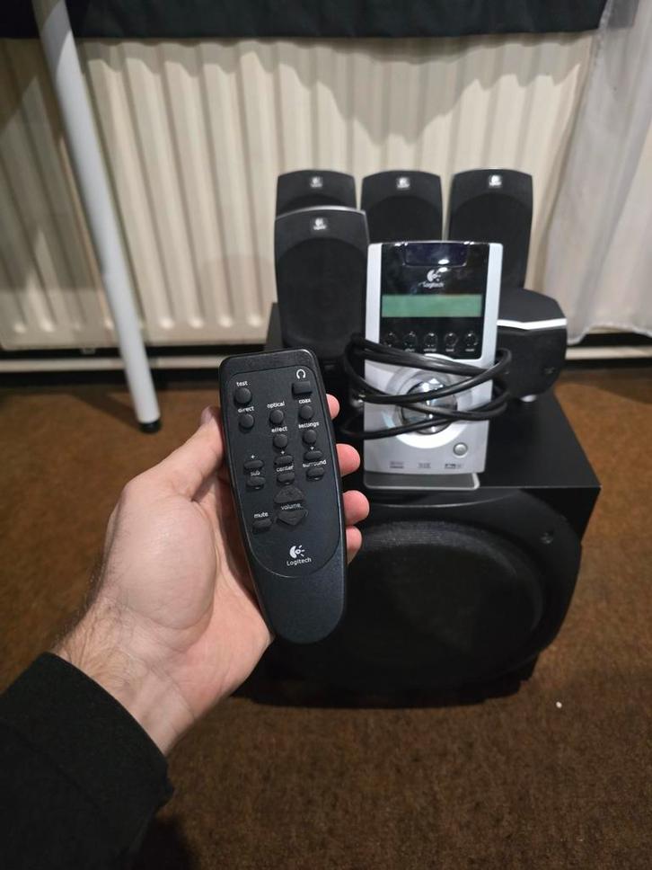 Z-5500 Logitech 505w rms, Audio, Tv en Foto, Home Cinema-sets, Zo goed als nieuw, 5.1-systeem, 70 watt of meer, Overige merken