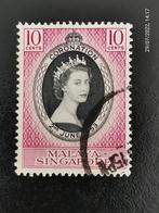 Singapour-Malaisie 1953 - couronnement de la reine Elisabeth, Affranchi, Enlèvement ou Envoi