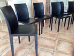 Set eetkamerstoelen Poltrona Frau model Lola(6 stuks), Huis en Inrichting, Stoelen, Ophalen, Vitra Knoll Sede cassina Leolux, Zwart