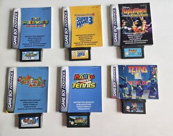 15 Game Boy Advance games met handleiding beschikbaar voor biedingen