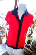 bijzonder apart rood blauw blouse, Enlèvement ou Envoi, Taille 36 (S), Alicia, Neuf