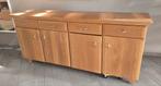 Meuble buffet en bois massif, 25 à 50 cm, 200 cm ou plus, Avec tablette(s), Enlèvement