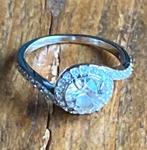 Dames ring Swarovski maar 50, Ophalen, Zo goed als nieuw