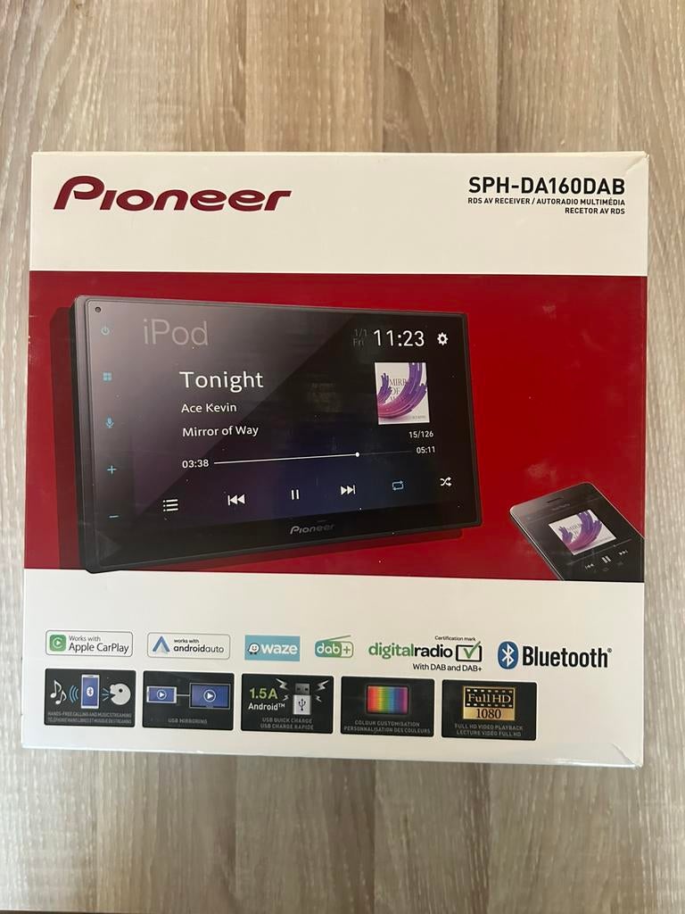 Pioneer SPH-DA160DAB Multimedia Apple Caprlay/Android Auto, Enlèvement ou Envoi, Comme neuf