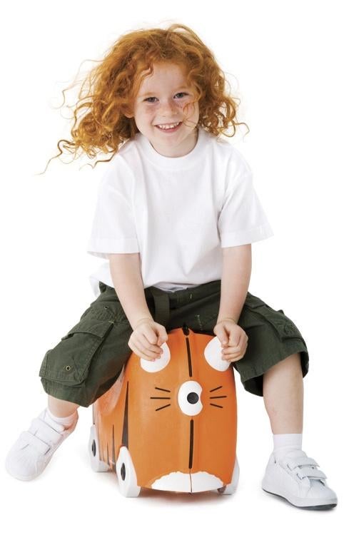 Trunki kinderkoffer Tipu Tijger, Wieltjes, Hard kunststof, Nieuw, Minder dan 50 cm