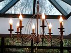 kroonluchter 8 armige, Huis en Inrichting, Ophalen, Gebruikt, Metaal, Landelijk modern rustiek