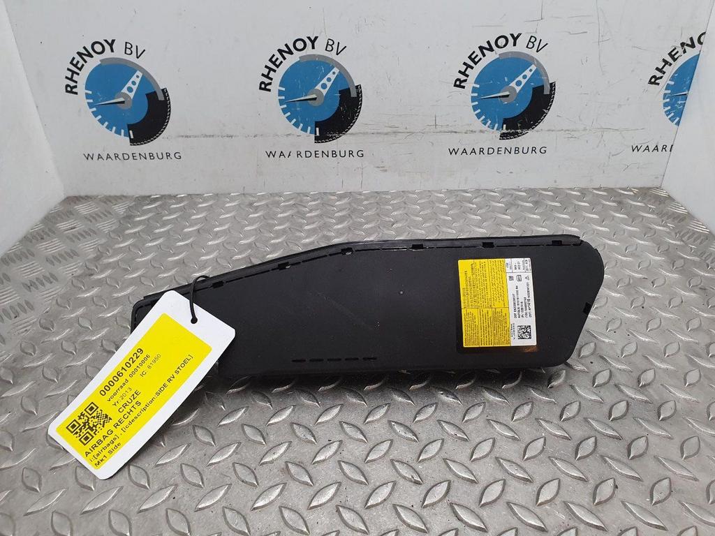 CHEVROLET CRUZE AIRBAG RECHTS 2013, Auto-onderdelen, Elektronica en Kabels, Gebruikt, ARN erkend, Stiba lid, Erkend duurzaam, Ophalen of Verzenden