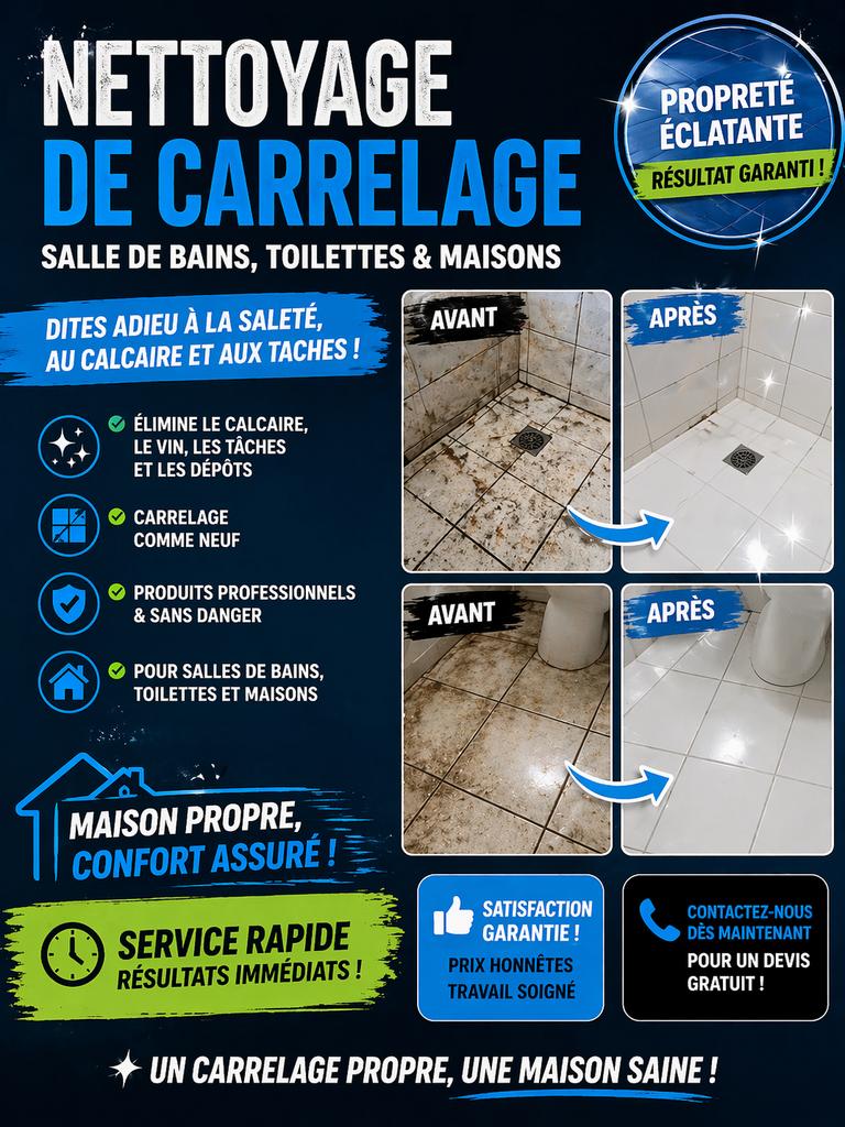 NETTOYAGE DE CARRELAGE – RÉSULTAT AVANT / APRÈS !, Boeken, Informatica en Computer, Zo goed als nieuw, Ophalen of Verzenden