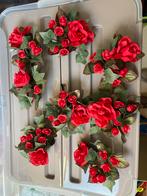 9 stoffen bloemen voor op kandelaars, Ophalen of Verzenden, Zo goed als nieuw