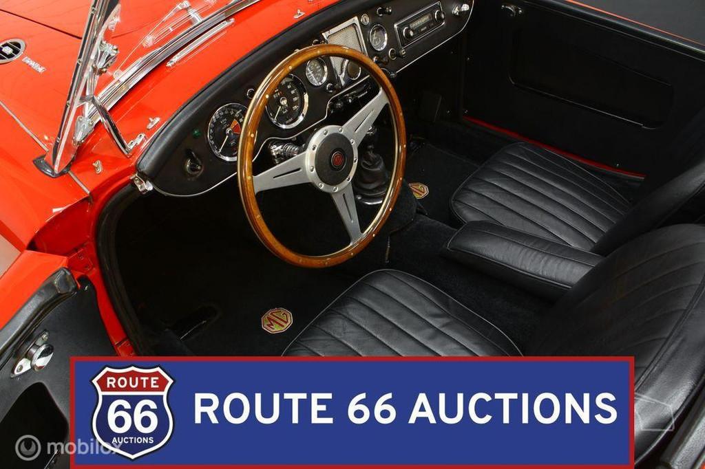 MG MGA MKII Cabriolet | 1962 | Route 66 Auctions, Auto's, Zwart, Bedrijf, Handgeschakeld, Overige carrosserie