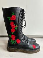 Vintage veterlaarzen maat 40, Hoge laarzen, Zwart, Ophalen of Verzenden, Gedragen