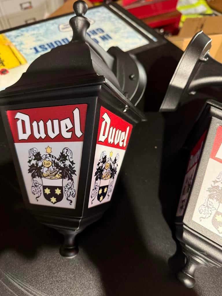 Twee duvel lampen, Verzamelen, Biermerken, Ophalen of Verzenden, Zo goed als nieuw, Duvel
