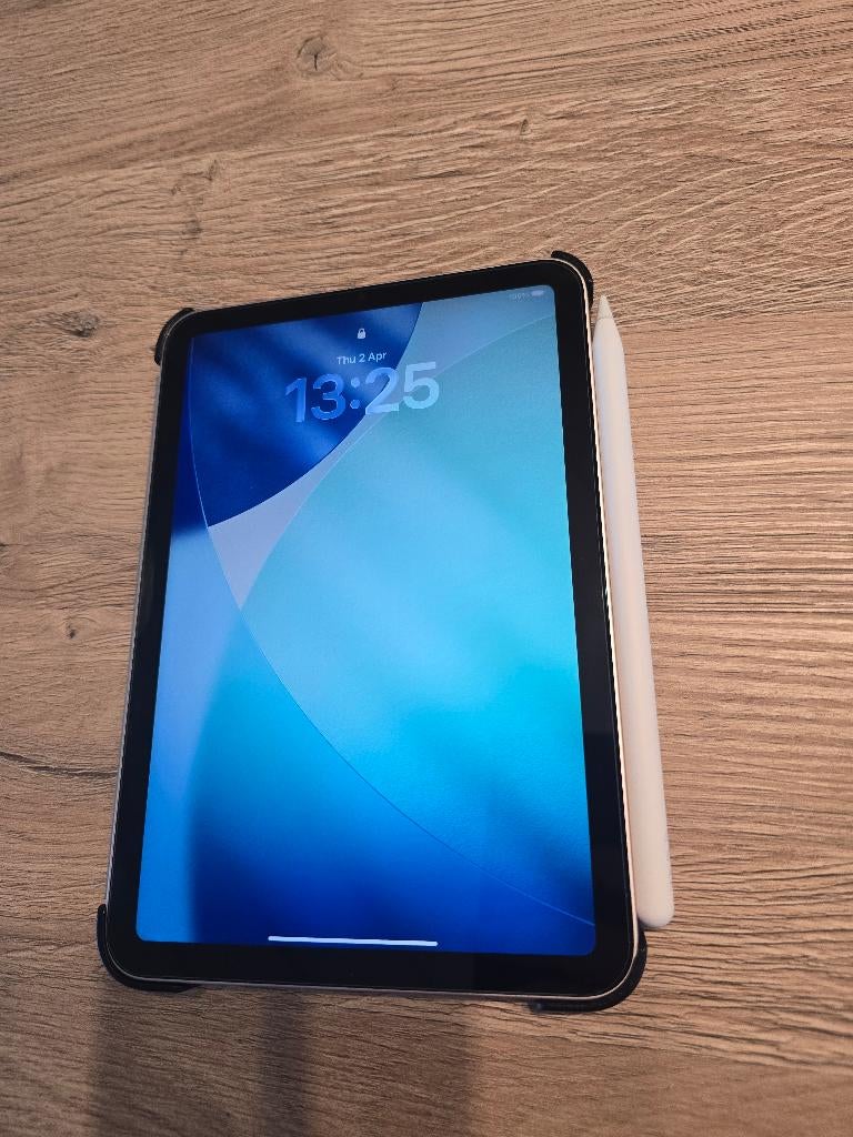 Apple iPad Mini 6 (2021) 64GB + Apple Pencil 2 + hoesje, Apple iPad, Or Rose, 8 pouces, Comme neuf
