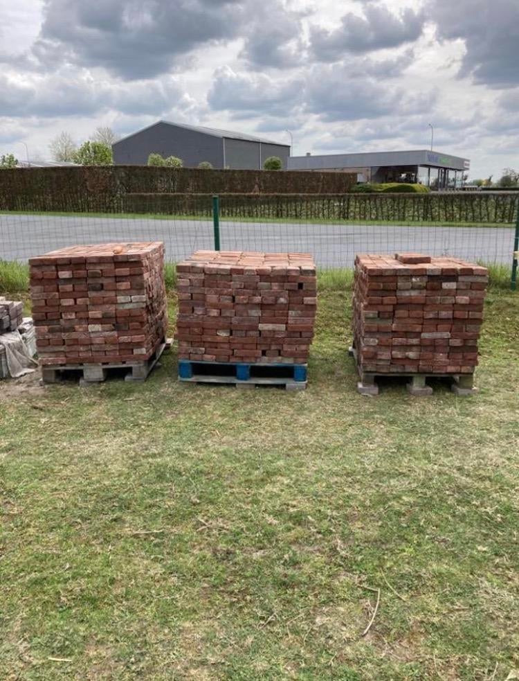 2200 zeer mooie rode facadestenen, Doe-het-zelf en Bouw, Metselstenen, Ophalen, Zo goed als nieuw, Overige typen