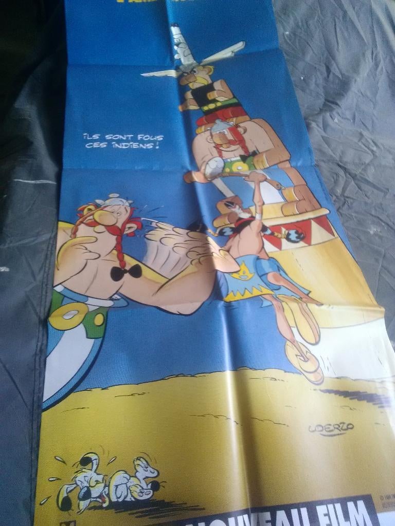Ancienne affiche de cinéma du film 'asterix Obélix, Enlèvement ou Envoi, Comme neuf, Film, Affiche