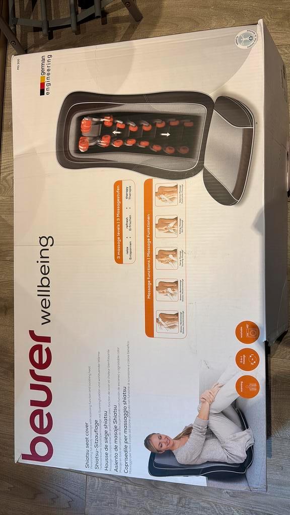 Massagestoel/shiatsu-zitkussen, Sports & Fitness, Produits de santé, Wellness & Bien-être, Comme neuf, Enlèvement