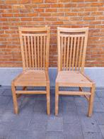 Teak tuinstoelen, Tuin en Terras, Ophalen, Zo goed als nieuw, Hout