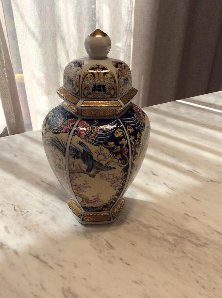 Japanse porseleinen vaas Imari-stijl, Antiquités & Art, Curiosités & Brocante, Enlèvement