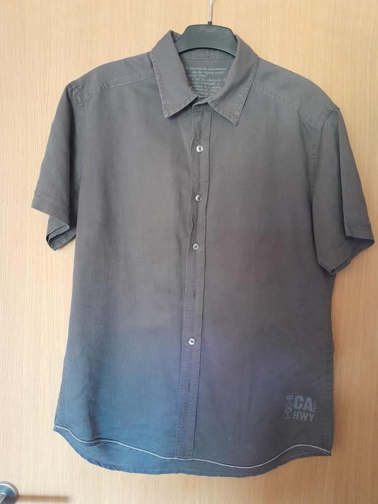 Zomer herenhemd., Ophalen, Grijs