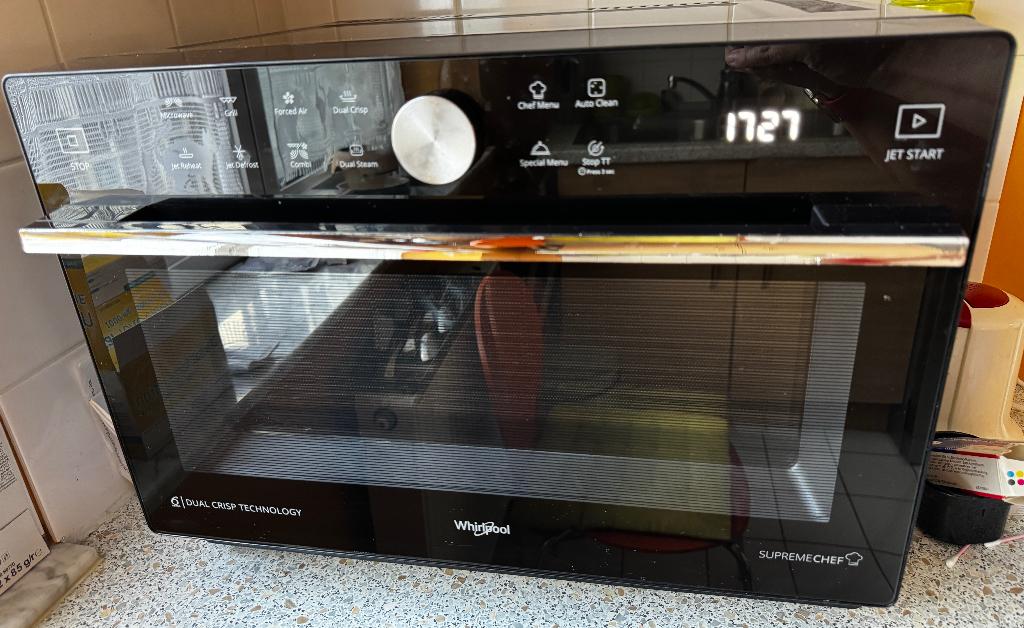 Whirlpool Supreme Chef MWP 339 SB | Combiné 33L, Electroménager, Micro-ondes, Croustillant, Enlèvement, Utilisé, 45 à 60 cm