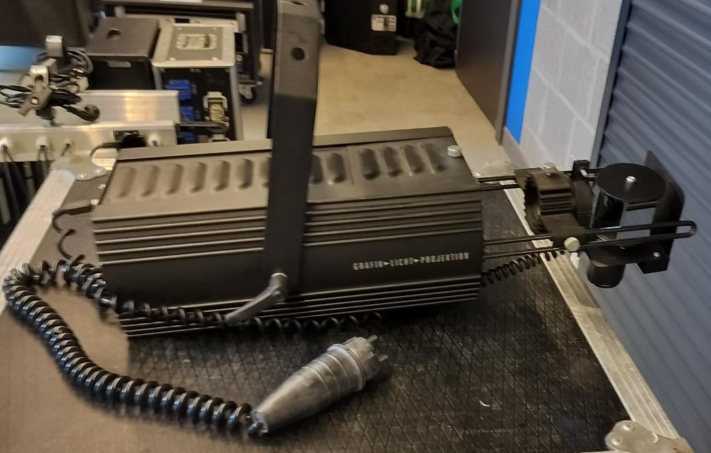 Roterend logo / gobo projector Derksen GL 150, Ophalen, Zo goed als nieuw