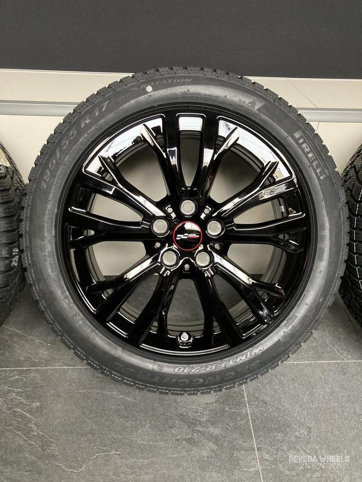 17” originele Mini Cooper J01 JCW velgen + winterbanden 991, Auto-onderdelen, Banden en Velgen, Banden en Velgen, Winterbanden