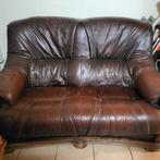 lederen salon met tafelkastje, Fermette ?, Moins de 150 cm, Banc droit, Enlèvement