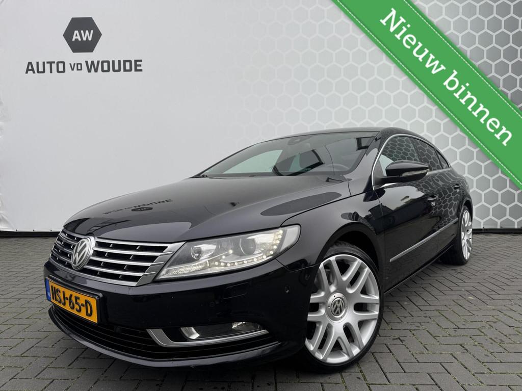VW CC 3.6 V6 4Motion DSG Stoelverwarming Xenon Led HELIOS 19, Auto's, Zwart, Berline, Parkeersensor, 1604 kg