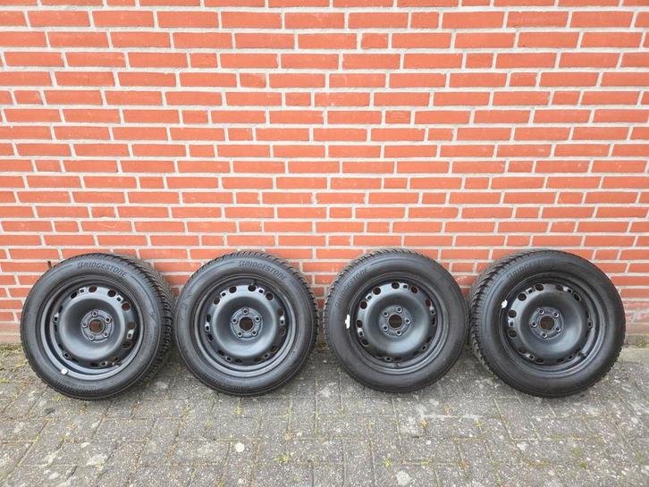 Vw/Seat/Skoda 5x100 15 inch winterset te koop!, Auto-onderdelen, Banden en Velgen, Band(en), Winterbanden, 15 inch, 185 mm, Personenwagen