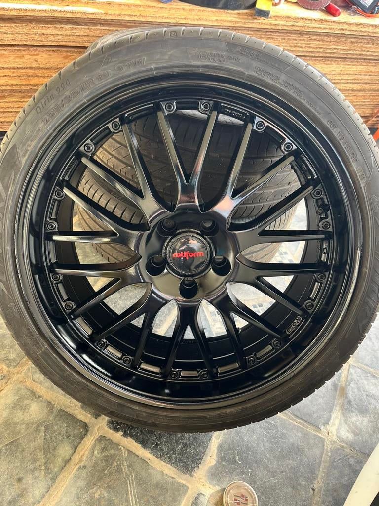 Mooie 19 inch velgen 5x110 met banden, Gebruikt, Banden en Velgen, 235 mm, Zomerbanden