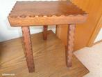 petit tabouret chêne massif vintage travail d'ébéniste, Enlèvement