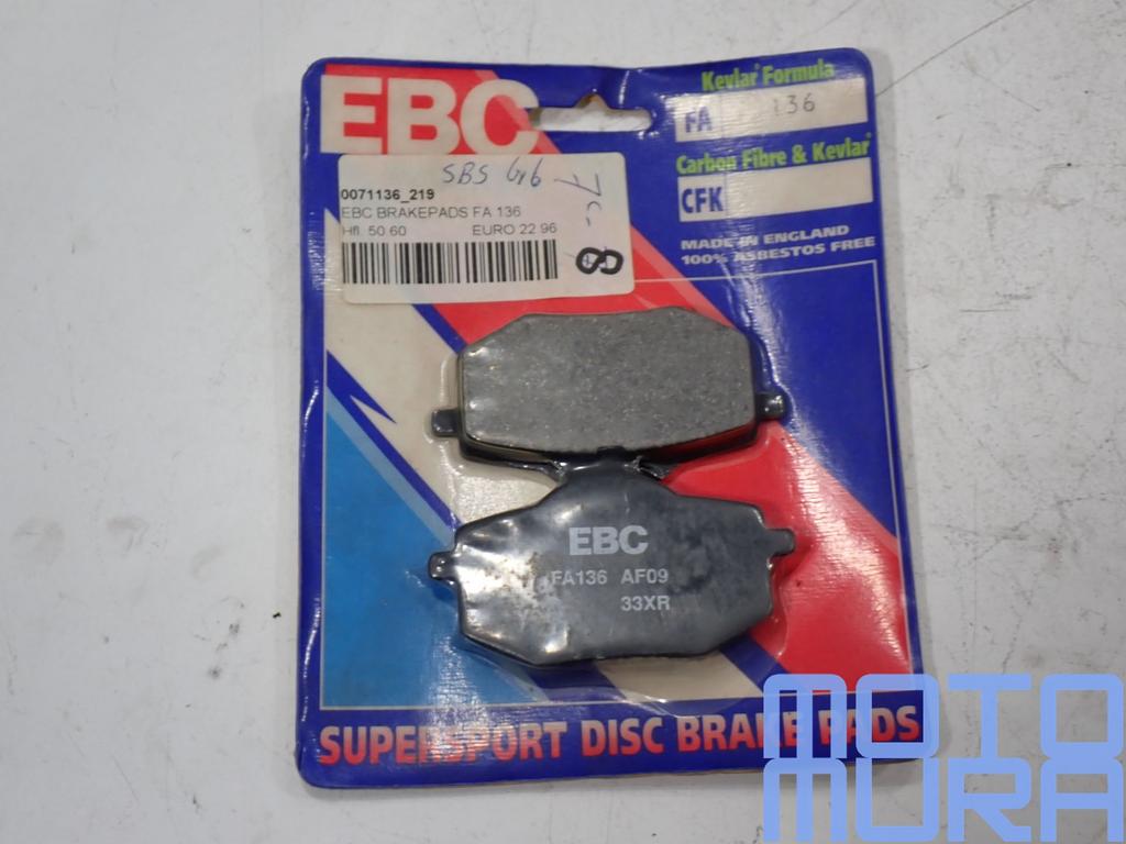 EBC FA136 Organische remblokken voor Yamaha XV 535 Virago 19, Neuf, -, -, -