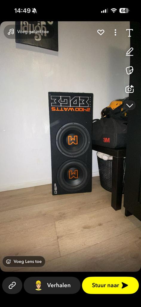 Edge subwoofer, Audio, Tv en Foto, Karaoke-apparatuur, Ophalen, Zo goed als nieuw