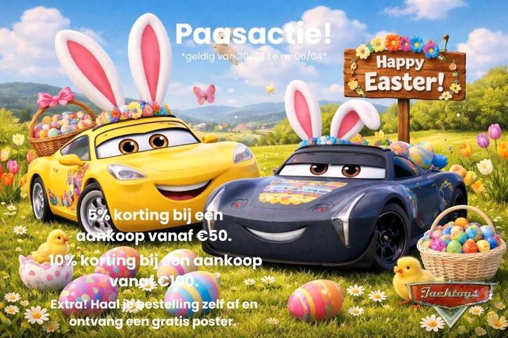 Disney Pixar Cars PAASACTIE!!!!!, Kinderen en Baby's, Speelgoed |Speelgoedvoertuigen, Nieuw, Ophalen of Verzenden