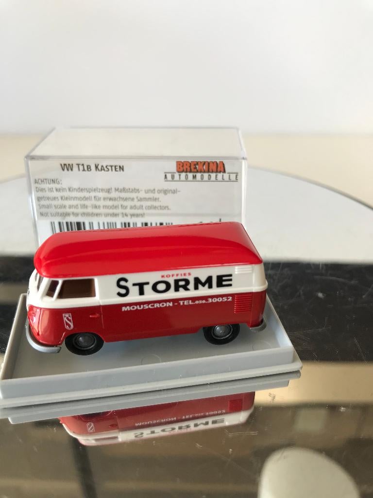 STORME KOFFIES - VOLKSWAGEN T1 - BREKINA - 1:87, Hobby en Vrije tijd, Verzenden, Nieuw, Bus of Vrachtwagen, Brekina