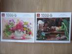2 mooie volledige King puzzels van 1000 stukjes, zgan, Ophalen, 500 t/m 1500 stukjes, Zo goed als nieuw, Legpuzzel
