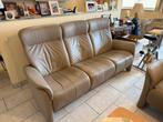 Lederen 2+3 zit salon, Huis en Inrichting, Zetels | Complete zithoeken, Ophalen, Zo goed als nieuw