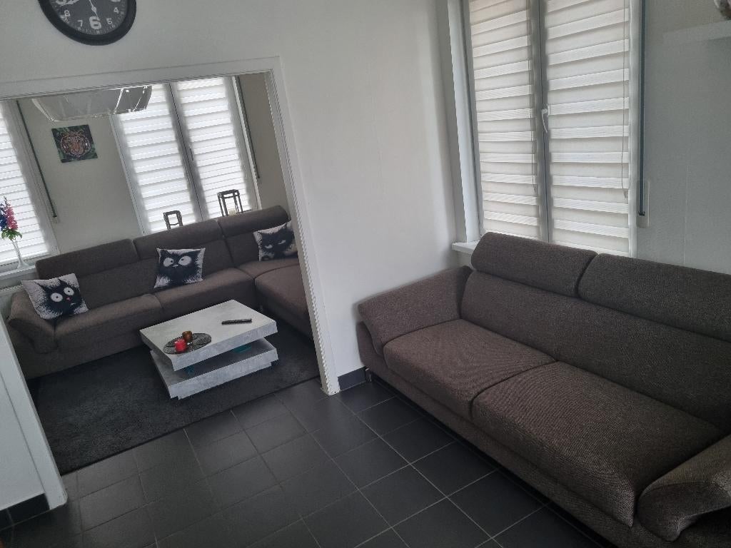 Hoekbank  + bank, Ophalen, Zo goed als nieuw