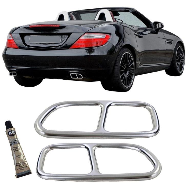 Uitlaatsierstuk Voor Mercedes SLK R171 Chrome, Autos : Divers, Tuning & Styling, Envoi