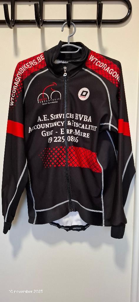 Fietskledij, koerskledij, shirt lange mouwen maat M, Ophalen of Verzenden, Zo goed als nieuw, Bovenkleding, Heren