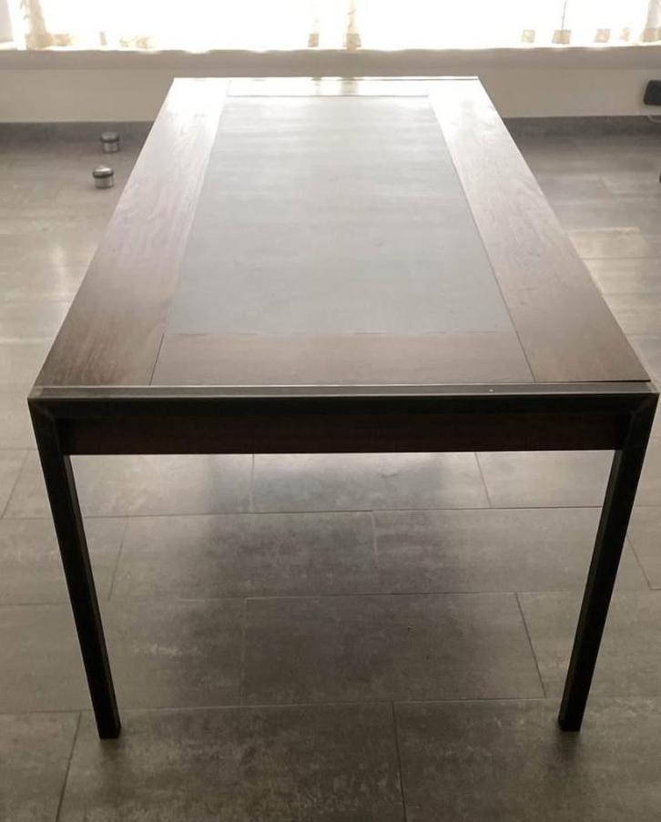 Tafel + kast, Huis en Inrichting, Tafels | Eettafels, Zo goed als nieuw, Rechthoekig, Eikenhout, Ophalen