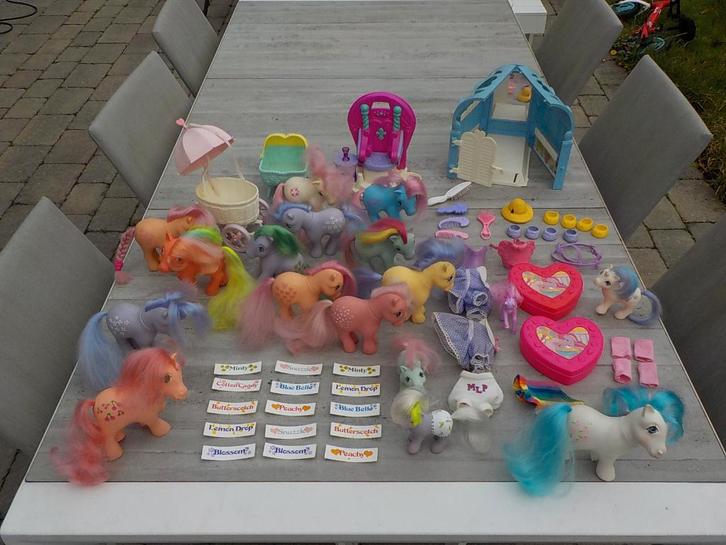 grote oude vintage My Little Pony verzameling Hasbro G1, Kinderen en Baby's, Speelgoed | My Little Pony, Gebruikt, Ophalen of Verzenden