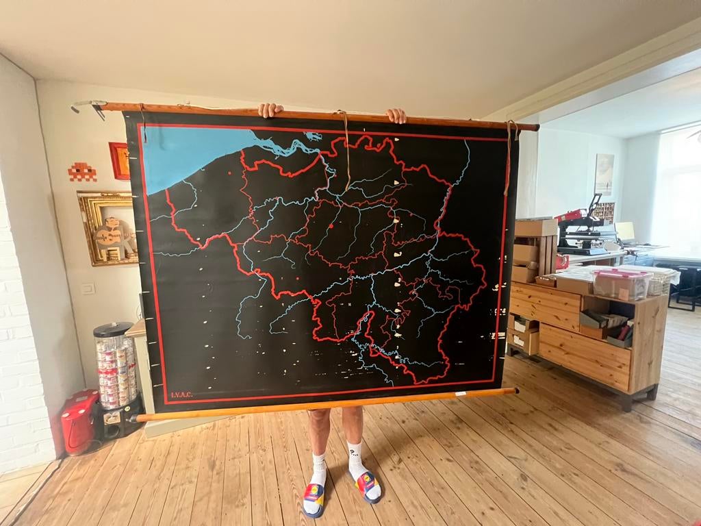 Carte scolaire vintage, Diversen, Schoolborden, Ophalen, Gebruikt