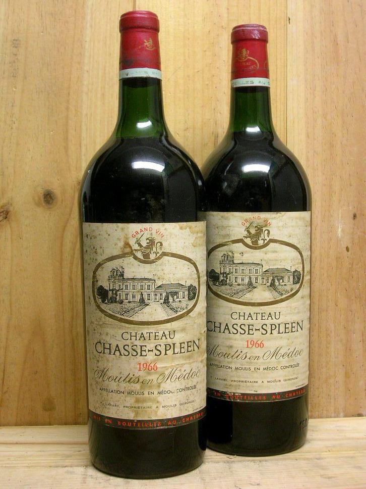 1966 * 60 ans * 1x MAGNUM CHASSE SPLEEN 1966, Collections, Vins, Enlèvement ou Envoi