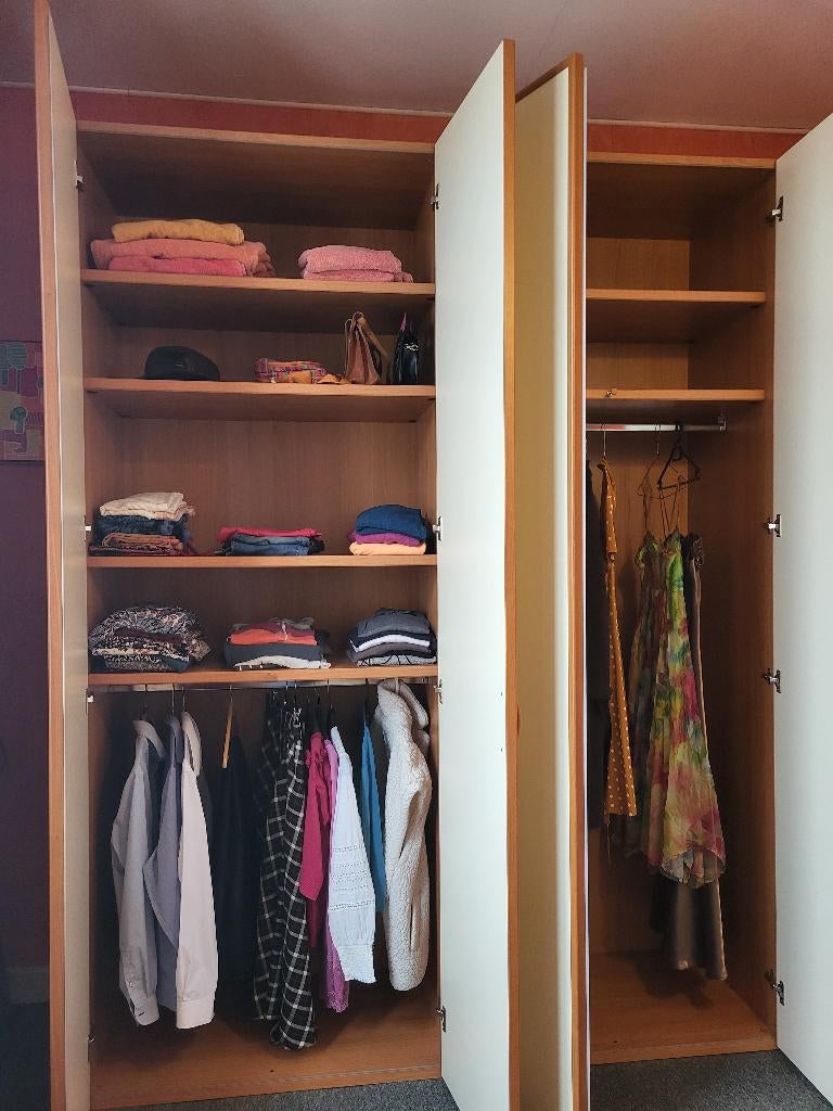 Pendrie 4 portes, Maison & Meubles, Armoires | Penderies & Garde-robes, 200 cm ou plus, Comme neuf, Synthétique, Enlèvement