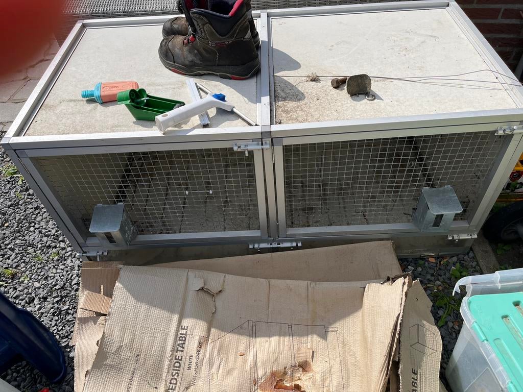 Knaagdieren (cavia/chinchilla) hok, Dieren en Toebehoren, Ophalen, Zo goed als nieuw, Hok, Cavia